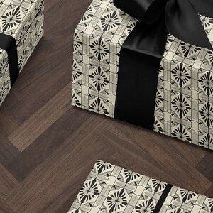 Classy Christmas Gift Wrap Paper Holiday Wrapping Paper Art Deco Decor Christmas Party Gift Idea Wedding Gift Wrap Vintage Wrapping Paper