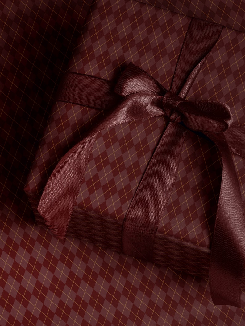 Christmas Wrapping Paper Red Gift Wrap Print Plaid Wrapping Paper Pattern Classic Wrapping Paper Traditional Gift Wrap Red Wrapping Paper