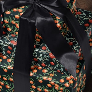 Fruit Wrapping Paper Moody Gift Wrap Orange Wrapping Paper Birthday Gift Wrap Tropical Gift Wrap Moody Wrapping Paper For Special Occasion