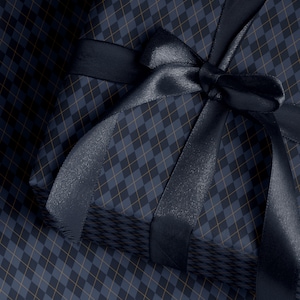 Blue Gift Wrap Roll Plaid Wrapping Paper Christmas Gift Wrap Paper Christmas Paper Classic Wrapping Paper Blue Holiday Gift Wrap for Him