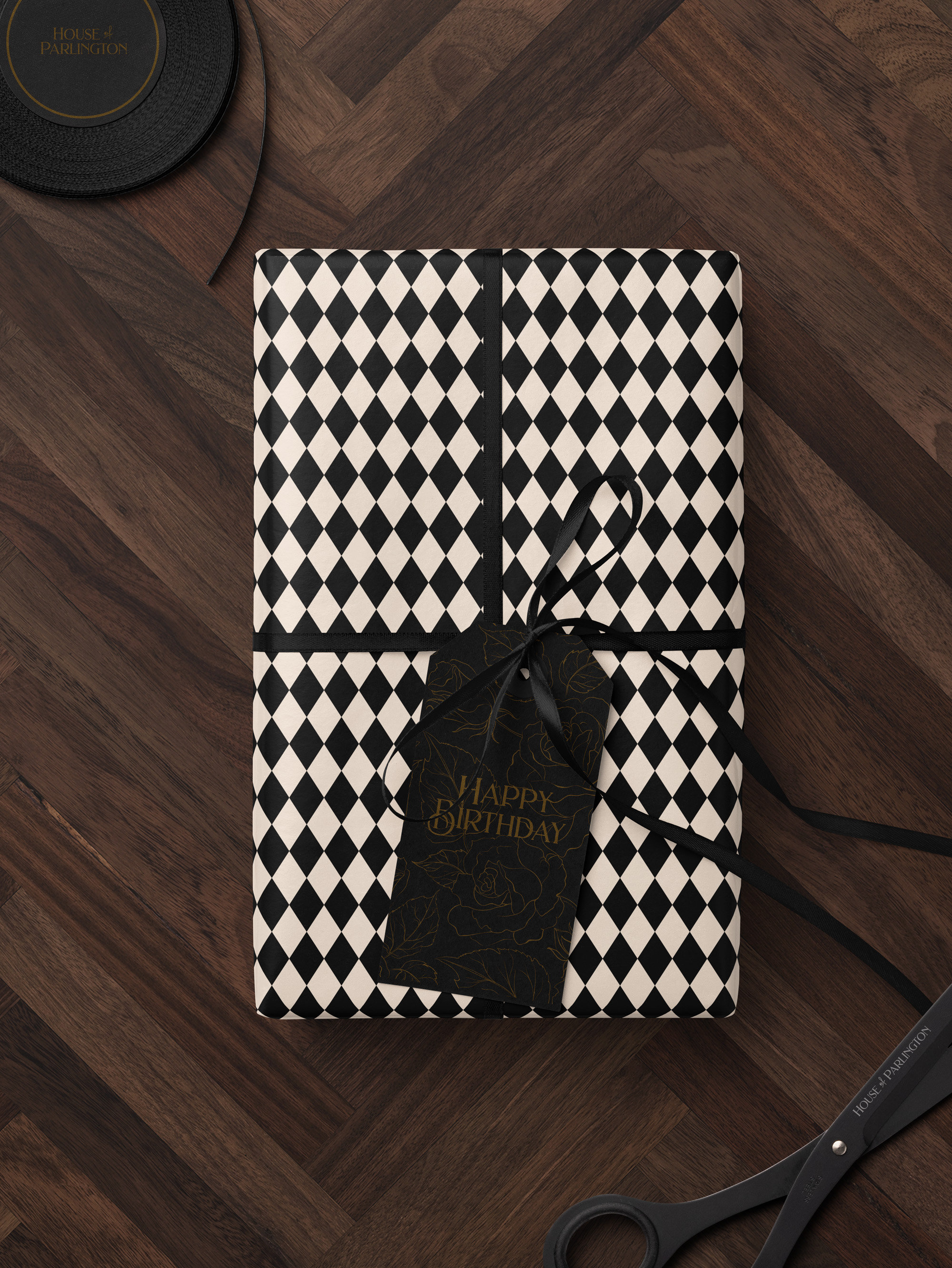 Harlequin Wrapping Paper Wedding Gift Wrap Wedding Wrapping Paper