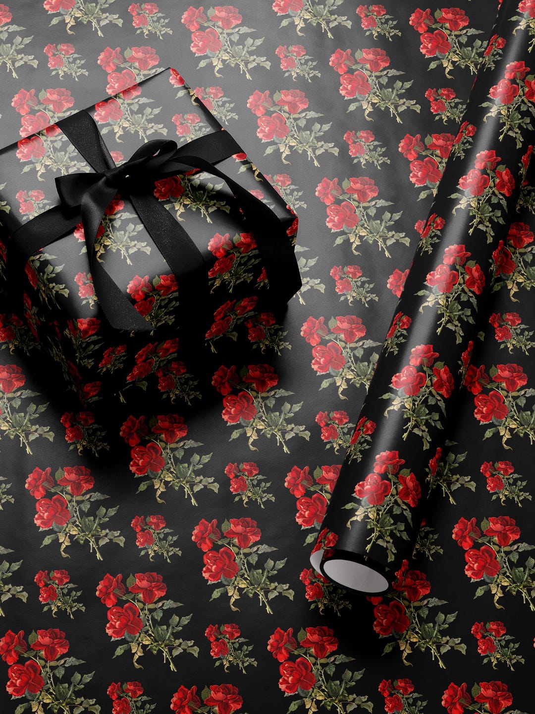 Perfect Wrapper For Red Roses Rose Bouquet Wrapping Paper Red Floral Gift Wrap Luxury Wrapping Paper ...