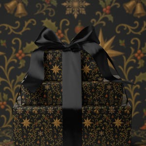 Christmas Gift Wrap Holiday Wrapping Paper Nostalgic Christmas Wrapping Paper Festive Decor Christmas Party Gift Idea Christmas Home Decor