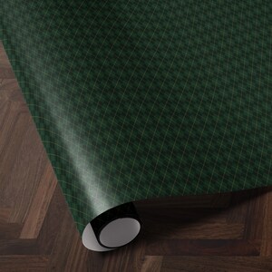 Green Wrapping Paper Plaid Gift Wrap Christmas Gift Wrapping Paper Holiday Gift Wrap Argyle Wrapping Paper Green Plaid Gift Wrap for Him