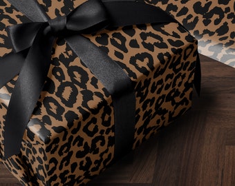Leopard Print Wrapping Paper Cheetah Gift Wrap Animal Print Wrapping Paper Elegant Gift Wrap Birthday Gift Wrap Bachelorette Gift Wrap Spot