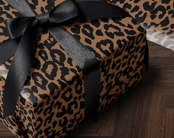 Leopard Print Wrapping Paper Cheetah Gift Wrap Animal Print Wrapping Paper Elegant Gift Wrap Birthday Gift Wrap Bachelorette Gift Wrap Spot