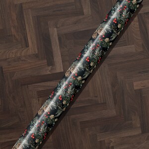 Christmas Wrapping Paper Holiday Gift Wrap Christmas Gift Wrap Christmas Tree Gift Wrap Elegant Christmas Gift Wrap Seasonal Gift Wrap Berry