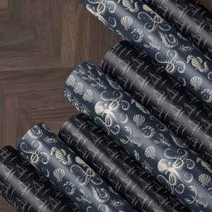 Sailboat Gift Wrap Sailing Wrapping Paper Coastal Gift Wrap Yacht Wrapping Paper Sailor Gift Wrap Moody Wrapping Paper Wedding Gift Wrap