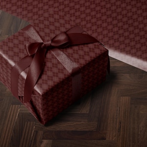 Red Diamond Gift Wrap Mom Traditional Gift Wrap Christmas Wrapping Paper Roll Classic Wrapping Paper Red Argyle Paper Elegant Gift Wrap