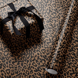 Leopard Print Wrapping Paper Cheetah Gift Wrap Animal Print Wrapping ...