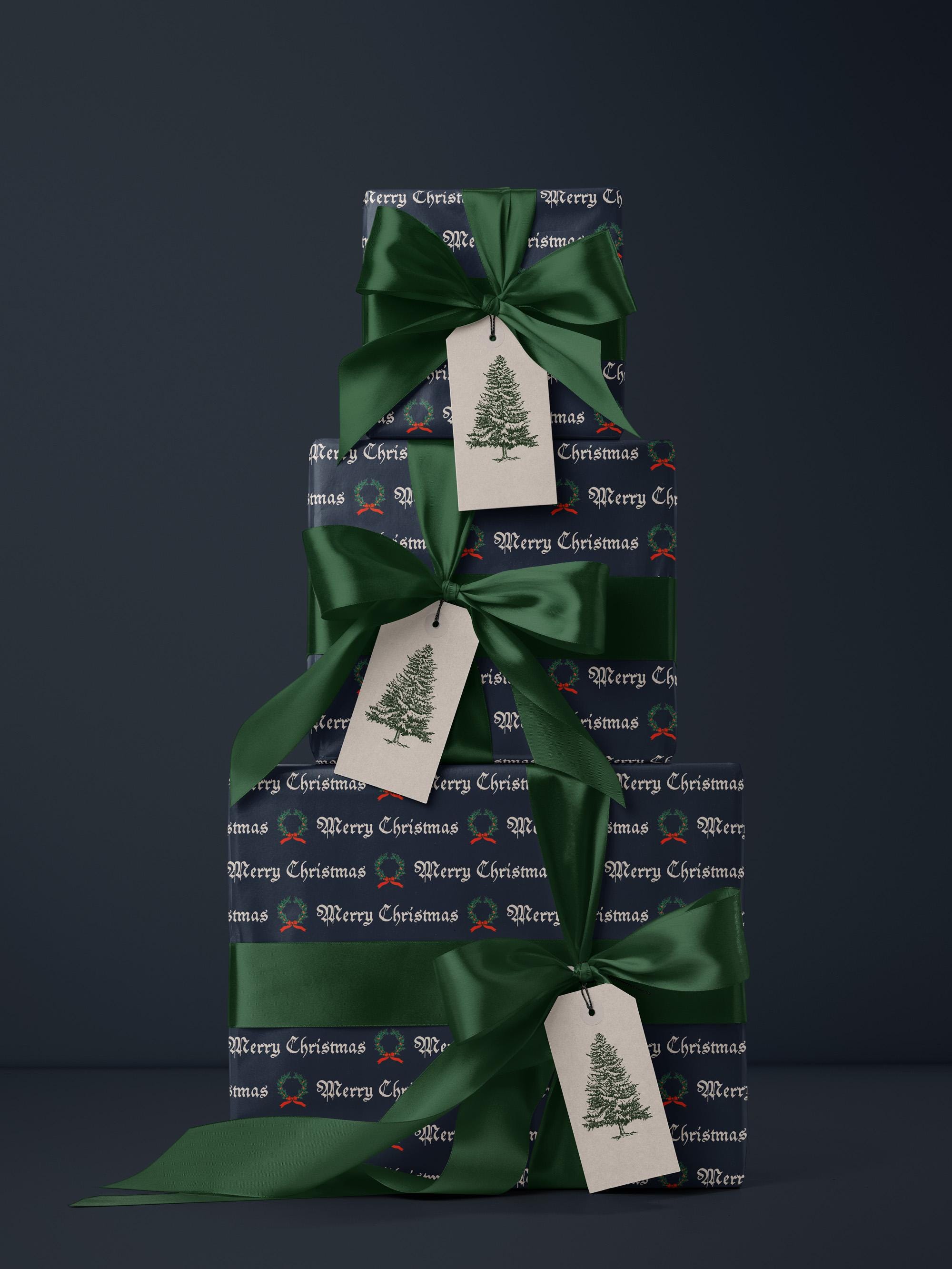 Merry Christmas Gift Wrapping Paper Roll Holiday Gift Wrap Christmas Party Gift Idea Christmas Wrapping Paper Festive Decor Christmas Paper