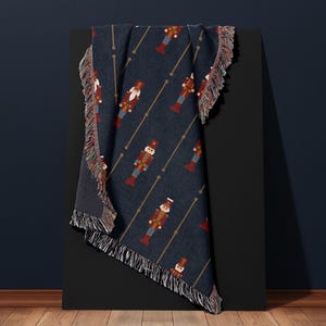 Nutcracker Gift Idea Woven Blanket Throw Nutcracker Ballet Decoration Christmas Blanket Gift Throw Queen Bed Nutcracker Gift Tapestry Unique