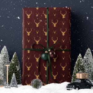 Carta da regalo natalizia con cervo Carta da regalo per le feste Carta da regalo festiva Carta da regalo con renna Carta da regalo elegante di Natale Carta da regalo stagionale Alce
