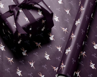 Ballet Dancer Gift Wrap Paper Ballerina Birthday Wrapping Paper Nutcracker Ballet Ballerina Gift Wrap The Nutcracker Wrapping Paper Girl