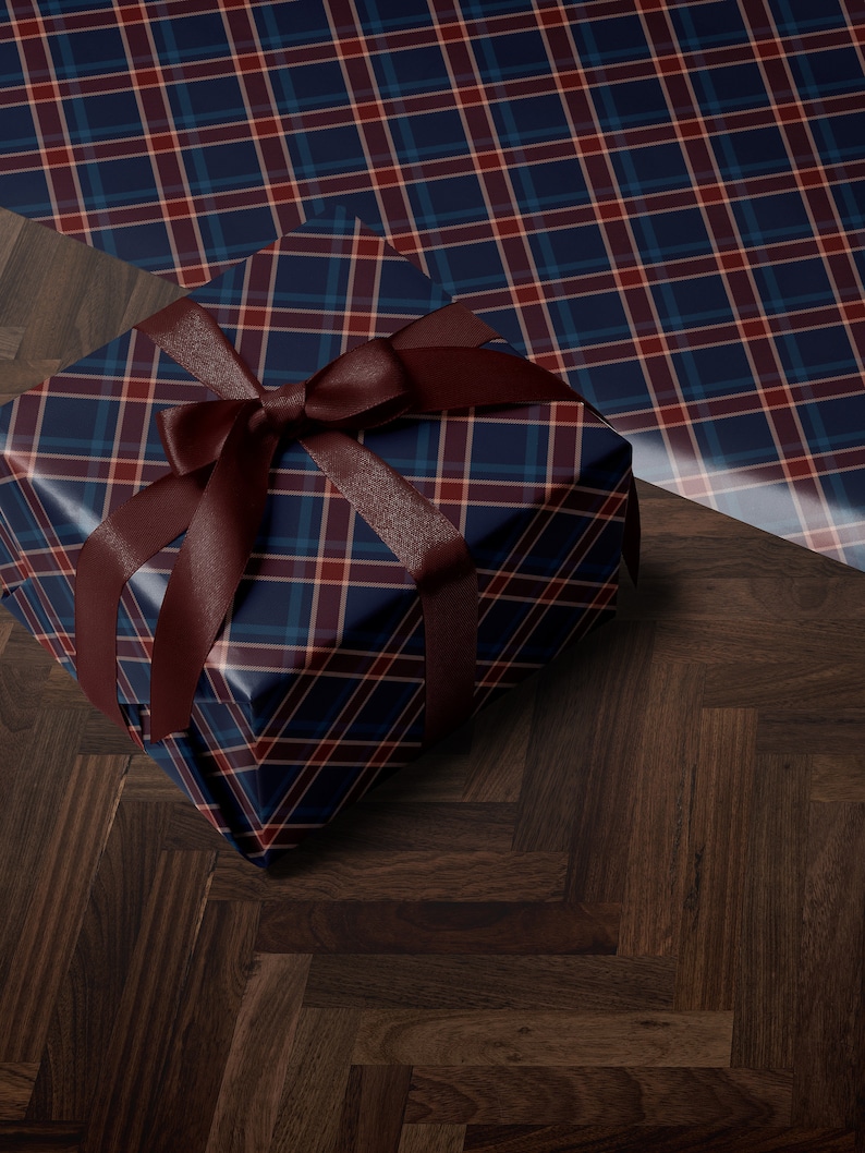 Traditional Plaid Wrapping Paper Holiday Gift Wrap Tartan Gift Wrap Elegant Christmas Gift Wrap Christmas Wrapping Paper Holiday Gift Wrap