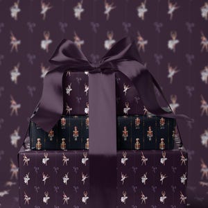 Ballerina Wrapping Paper Girl Gift Wrap Nutcracker Gift Wrap Elegant Christmas Gift Wrap Ballet Wrapping Paper Christmas Gift Wrap Girl