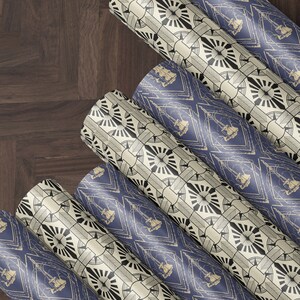 Classy Christmas Gift Wrap Paper Holiday Wrapping Paper Art Deco Decor Christmas Party Gift Idea Wedding Gift Wrap Vintage Wrapping Paper