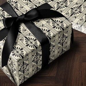 Classy Christmas Gift Wrap Paper Holiday Wrapping Paper Art Deco Decor Christmas Party Gift Idea Wedding Gift Wrap Vintage Wrapping Paper