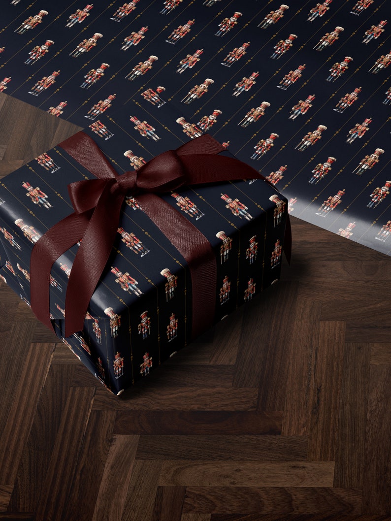 Holiday Gift Wrap Nutcracker