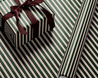 Vintage kerstcadeaupapier Feestdag Cadeaupapier Elegante kerstcadeauverpakking Seizoenscadeaupapier Klassiek kerstcadeaupapier Groen