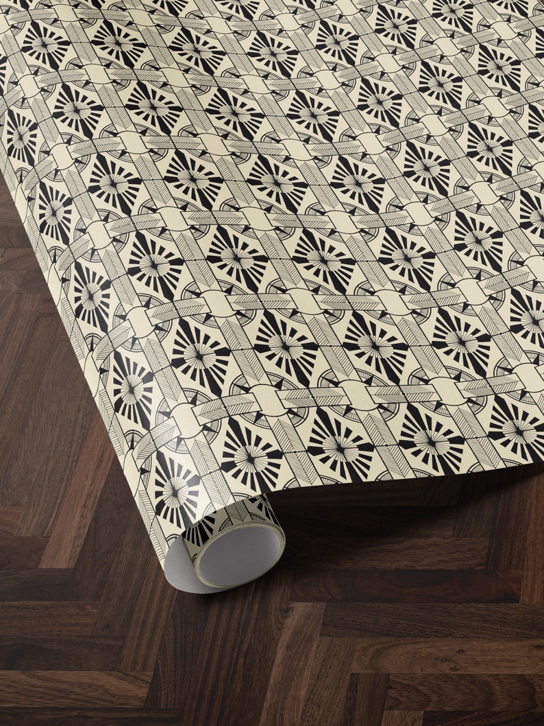 Classy Christmas Gift Wrap Paper Holiday Wrapping Paper Art Deco Decor Christmas Party Gift Idea Wedding Gift Wrap Vintage Wrapping Paper