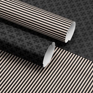 Fleur De Lis Wrapping Paper Birthday Gift Wrap French Design Elegant