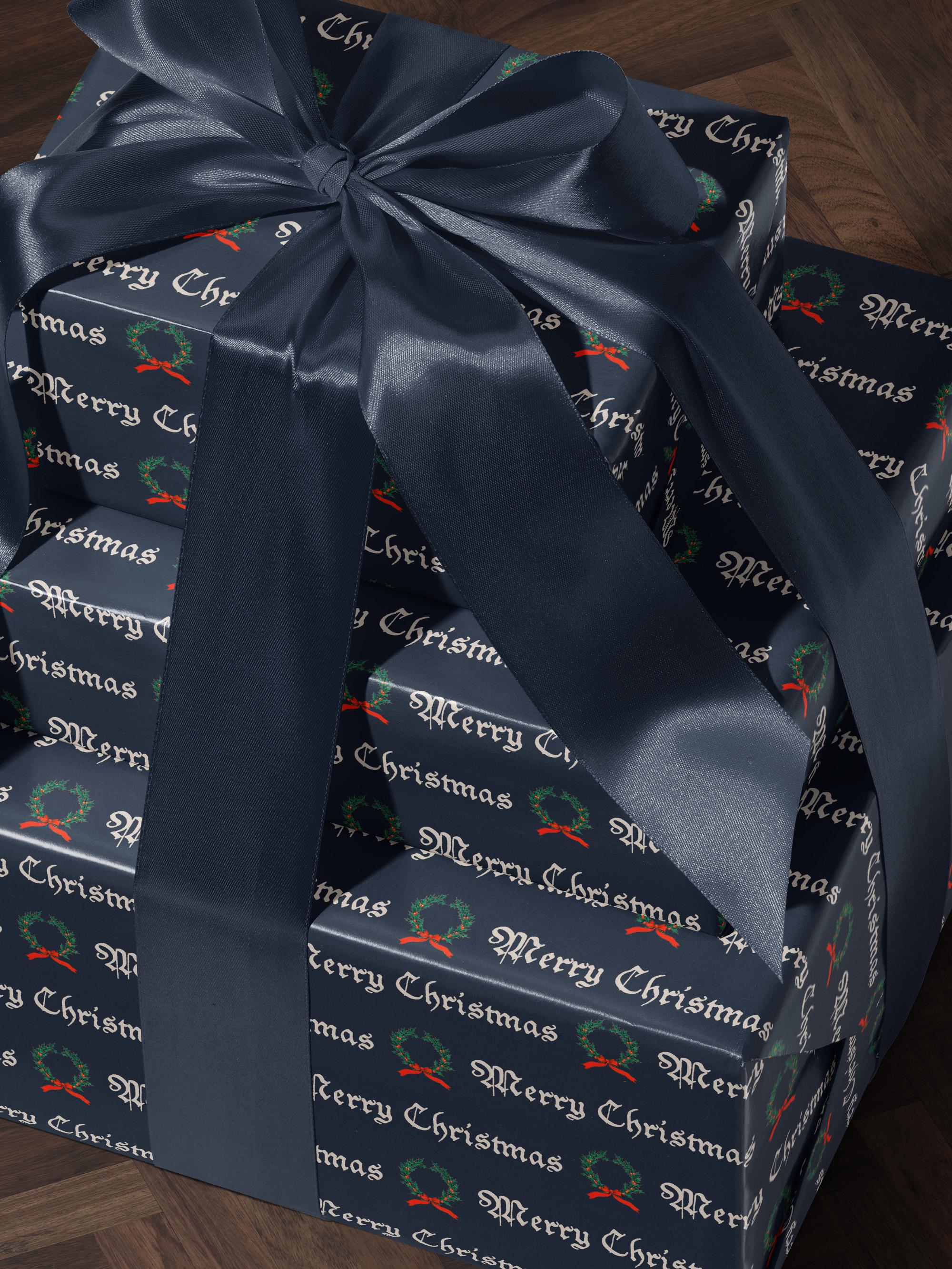 Merry Christmas Gift Wrapping Paper Roll Holiday Gift Wrap Christmas Party Gift Idea Christmas Wrapping Paper Festive Decor Christmas Paper