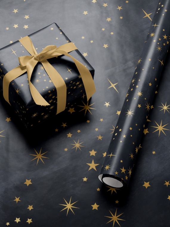 Elegant Christmas Wrapping Paper Holiday Gift Wrap Christmas Gift Wrap Vintage Gift Wrap Christmas Star Gift Wrap Kid Gift Wrap