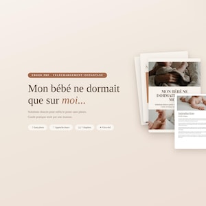 Libro electrónico en PDF sobre el sueño del bebé | Guía para que el bebé duerma sobre mí: Soluciones sin llanto | Guía de crianza respetuosa para recién nacidos | Regalo para mamás primerizas