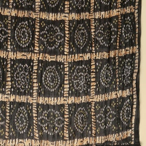 Rajasthani Silk Blend Solid Color Bandhani Print Dupatta Scarve/ Silk Bandhani Bandhej Print Dupatta/ Tie Dye Scarve /Boho Bandhani Stole