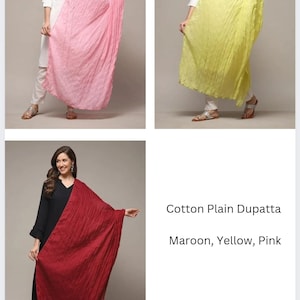 Cotton Solid Colour Plain Dupatta, Plain Slote Fancy Wrap Chunni, Party Wear,Festival Wear, Ethnic Dupatta, Scarves & Wraps Women