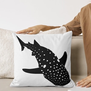 Tiburón ballena / SVG - PNG - DXF - eps / Silueta / ClipArt / Diseños de camisetas de animales / Archivos SVG para circuito / silueta de tiburón ballena
