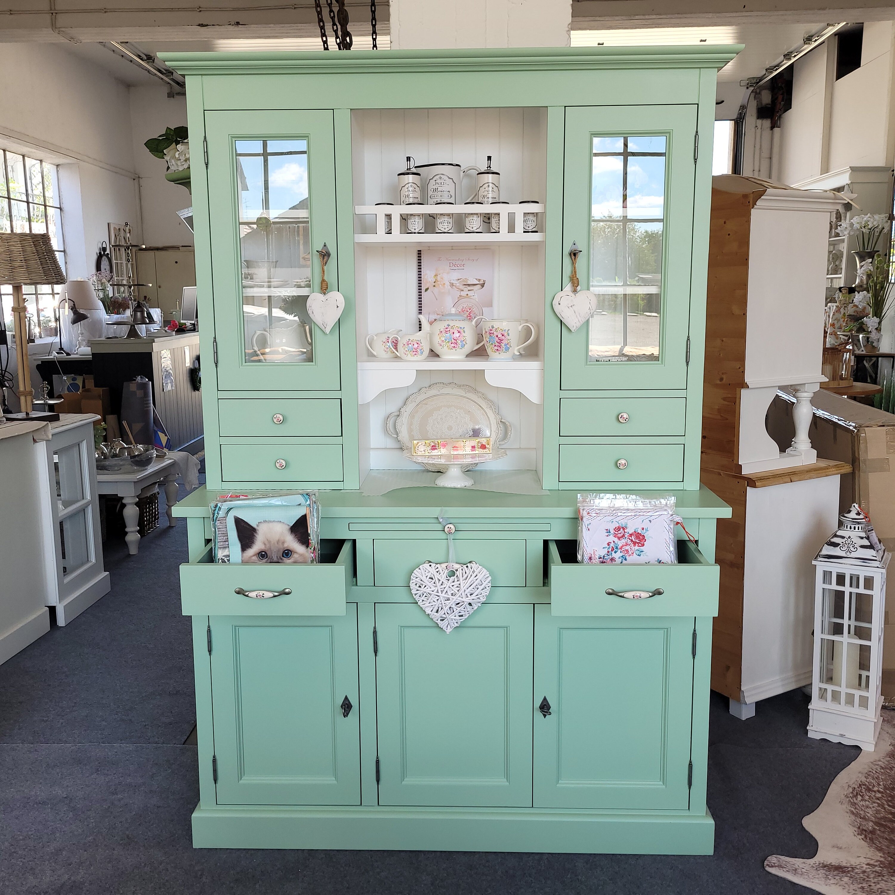 Buffet campagnard buffet bois cossu meuble de métier meuble ancien - Ameublement