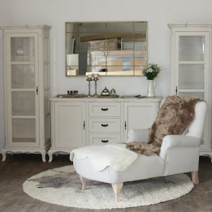 Chippendale style chest of drawers sideboard cabinet with 3 drawers and 2 doors 158 cm wide country house style image 5