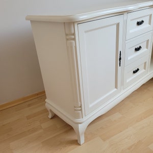 Chippendale style chest of drawers sideboard cabinet with 3 drawers and 2 doors 158 cm wide country house style image 7