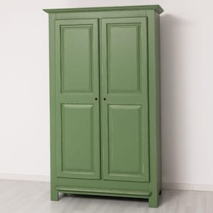 Cabinet Wardrobe Farmhouse Cabinet Hallway Cabinet Shabby Style Vintage Green