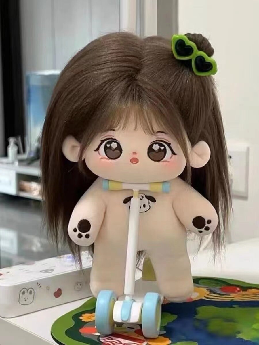 YHYQiFei 20cm plush doll with Skeleton,Cute Anime Cotton dolls,8 inch,Kawaii Dress up Collection Gift (L