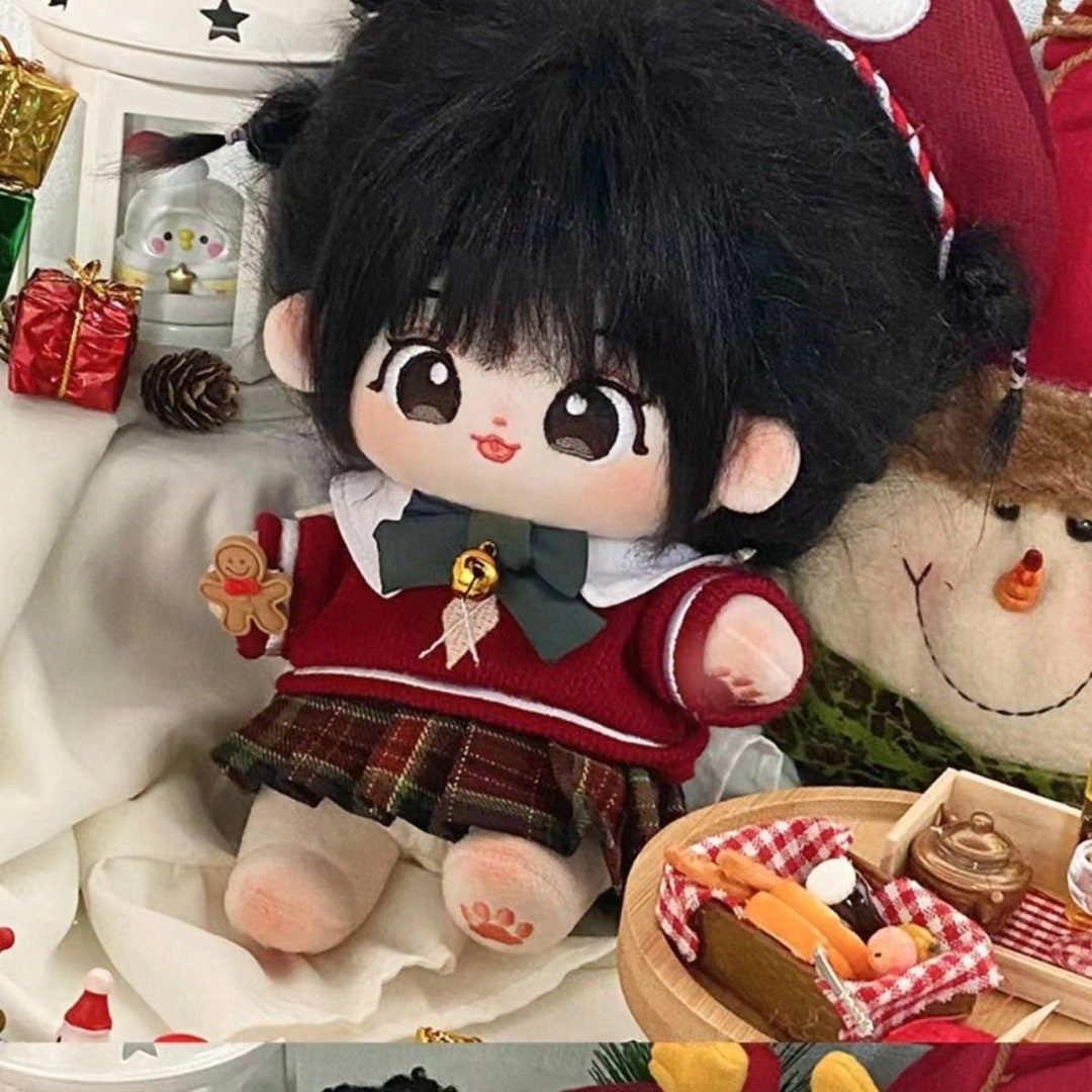 Bambola Di Peluche Con Scheletro 20 Cm - Anime Kawaii Vestita Con Parrucca - Collezione Regalo