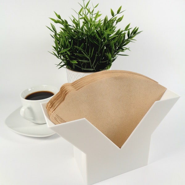 Filterpapier Kaffeefilter Aufbewahrung Halter Lagerung Kaffeefilterhalter passend für Melitta 1x4