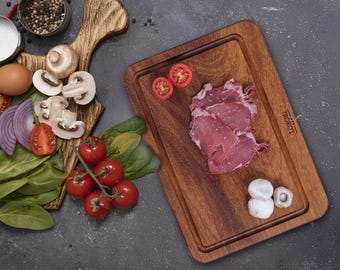 Iroko Wood Cutting and Serving Board