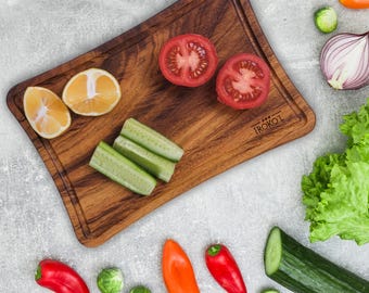 Iroko Wood Cutting and Serving Board