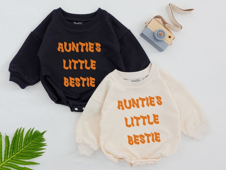 Auntie's Little Bestie Baby Romper, Auntie is My Bestie Outfit, Auntie