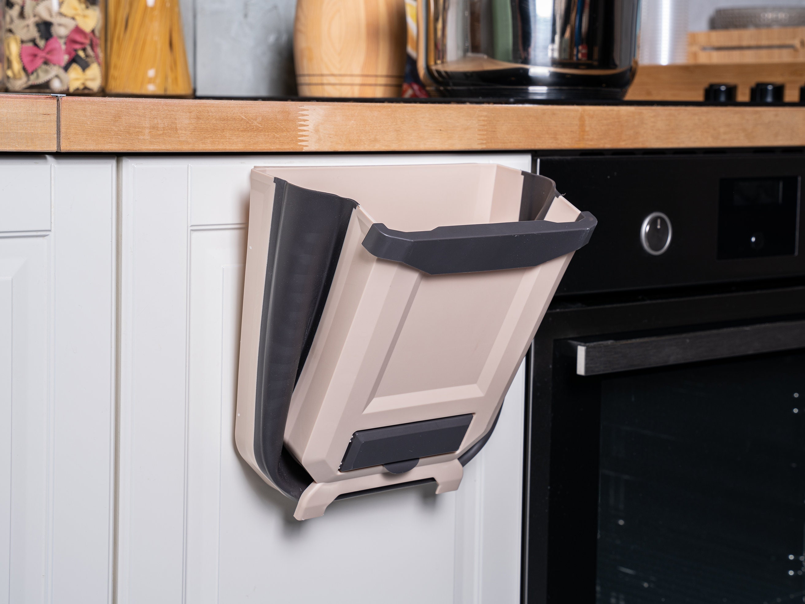 Compost Bin Kitchen Hanging Collapsible Kitchen Trash Can - 2.6 Gallon ...