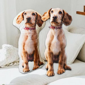 Benutzerdefinierte Hundefotokissen, benutzerdefinierte Hundekissen, hundeförmige Kissen, Hundefotokissen, Geschenk für Hundeliebhaber, Hundeelterngeschenk, Geschenke für Tierliebhaber