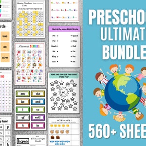 Preschool Learning Binder, Busy Book Printable, Pre k Learning Activities, Busy Book Toddler, Preschool Binder, Instant Download