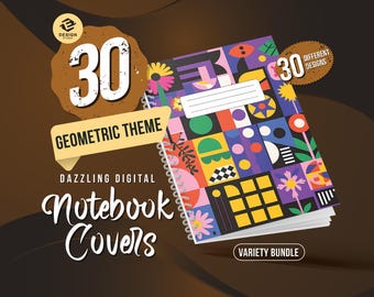 30 Copertine geometriche goodnotes Copertine per quaderni Modello Copertine per quaderni Notevole Copertine per quaderni Colorate