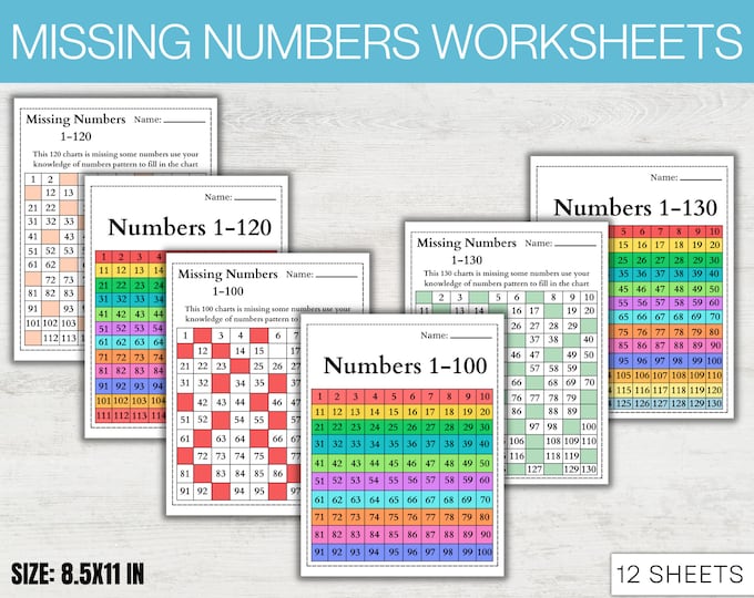 Buy Write the Missing Numbers 1 to 100 / Preschool / Kindergarten ...