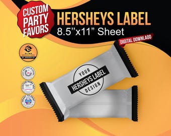 Benutzerdefinierte Schokolade Wrapper Vorlage Schokolade Etikett Schokolade Wrapper Etikettenvorlage Candy Bar Wrapper Gastgeschenke Chiptüte Vorlage