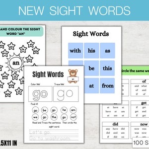 100 sight words worksheet, 1st Grade Worksheet, 1st Grade Worksheet, 1st Grade Worksheet, Sight Word Practice, Kindergarten Sight Words