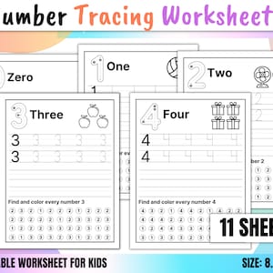 Number tracing worksheets, traceable numbers, preschool worksheets, 0-10 Printable Number Tracing, Kids Tracing, handwriting practice sheets